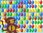 Maymun Balon Patlatma - Haylaz maymun çarli renkli balonları patlatarak eğlenmeye çalışıyor